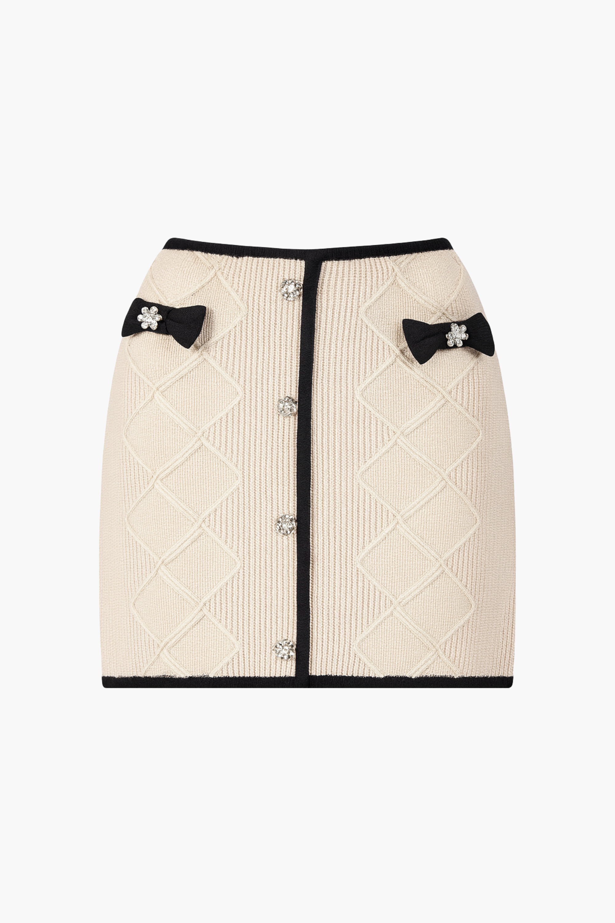 Isabelle Jeweled Bow Mini Skirt