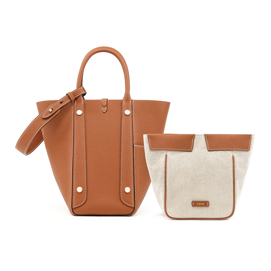 Handmade Leather Tote Bag - Large Size