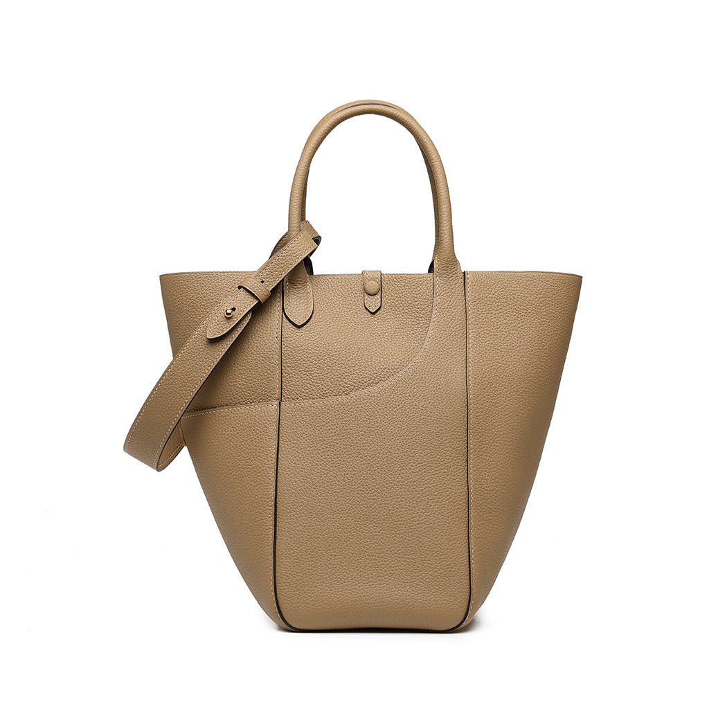 Handmade Leather Tote Bag - Large Size