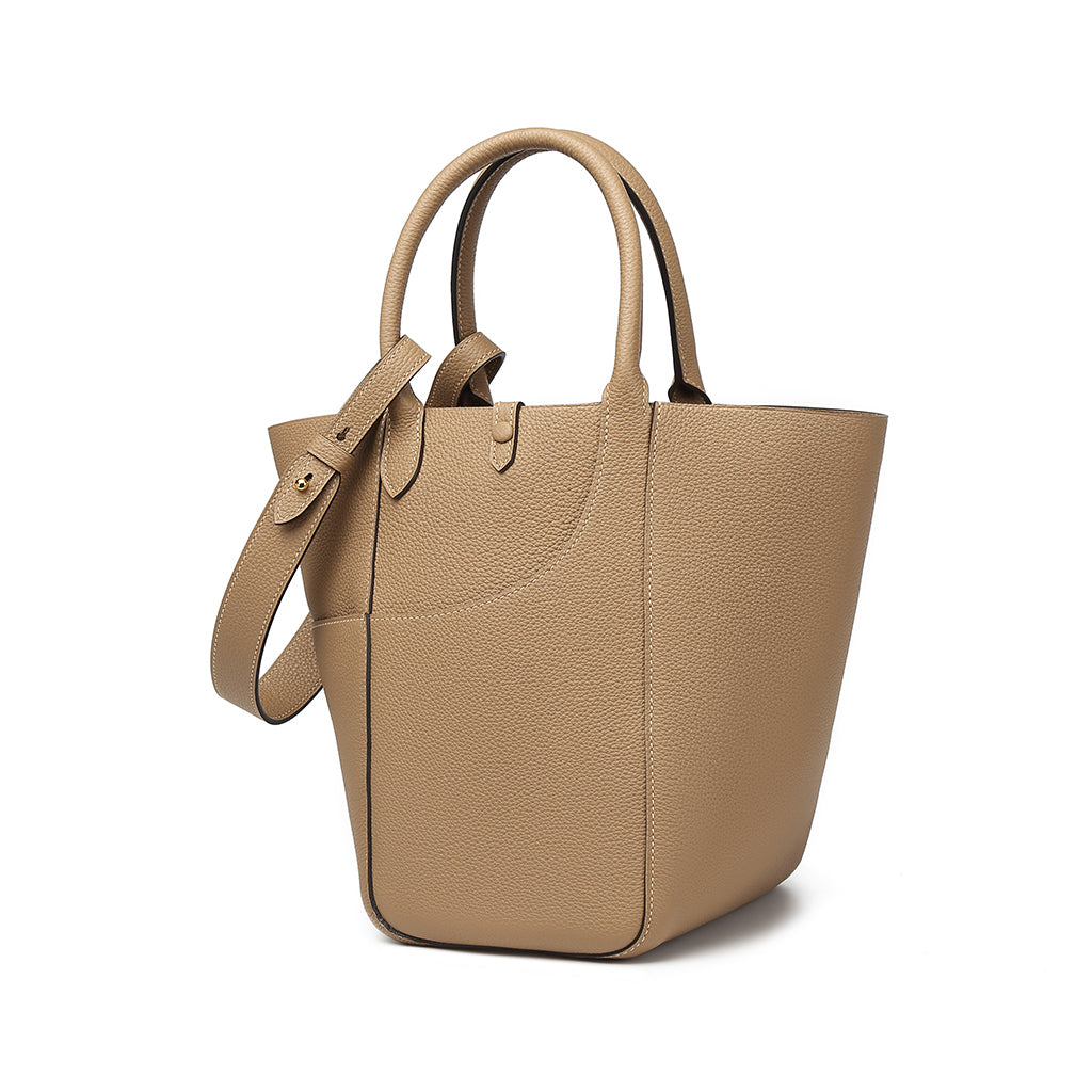 Handmade Leather Tote Bag - Large Size