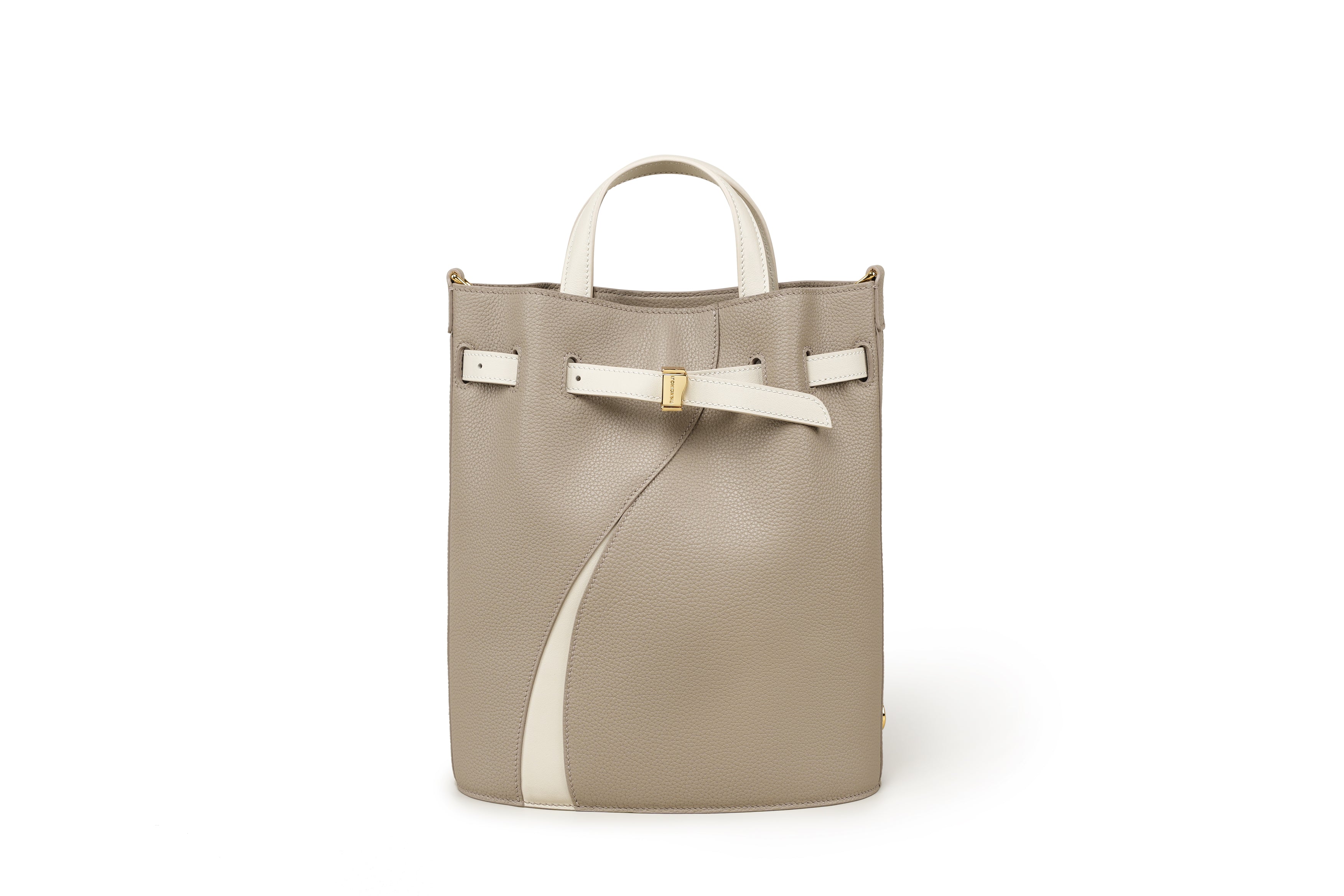 Functional Leather Bucket Bag Small Size