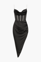 Amara Rhinestone Corset Mini Dress