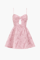 Hallie Textured Floral Mini Dress