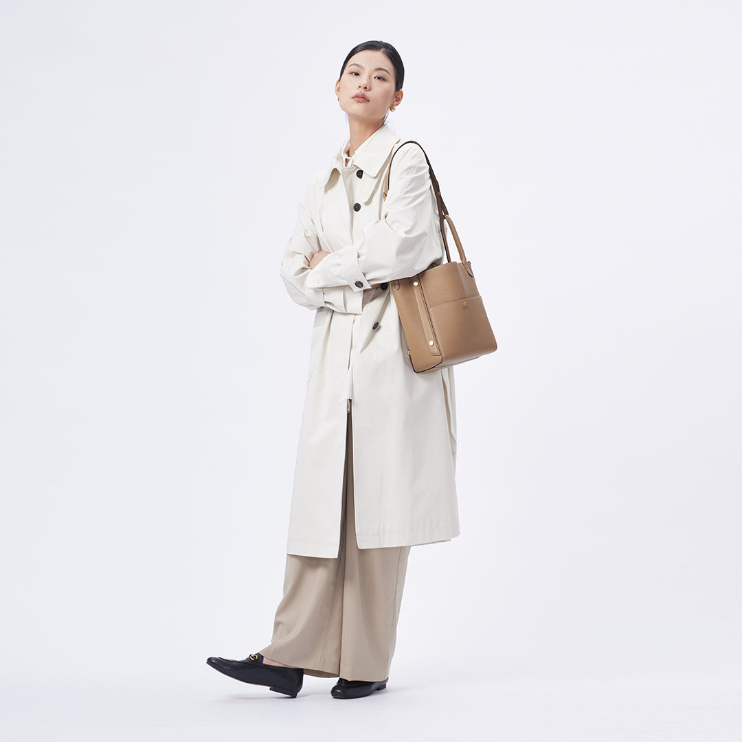 Handmade Leather Tote Bag - Large Size