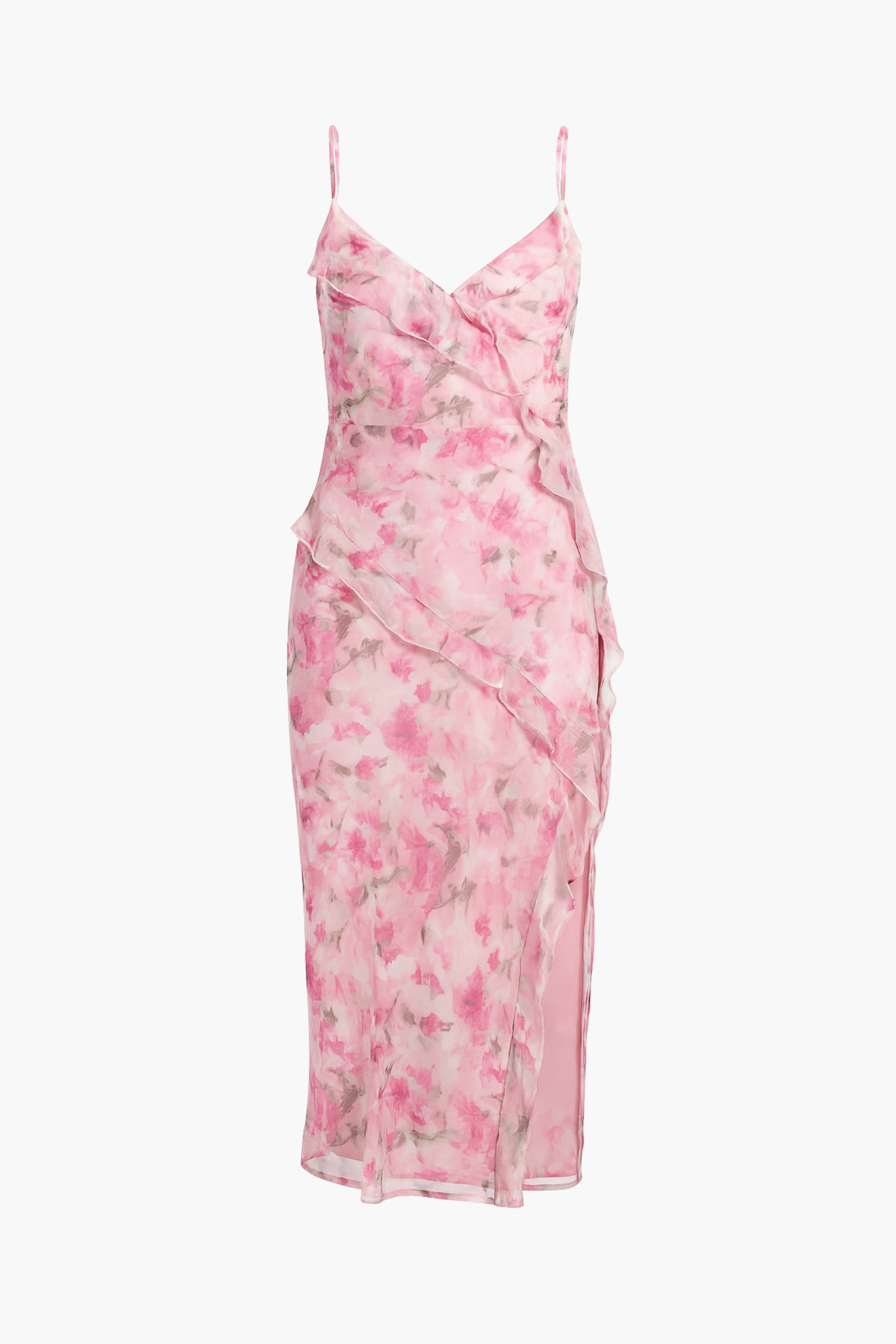 Maribelle Floral Ruffle Midi Dress