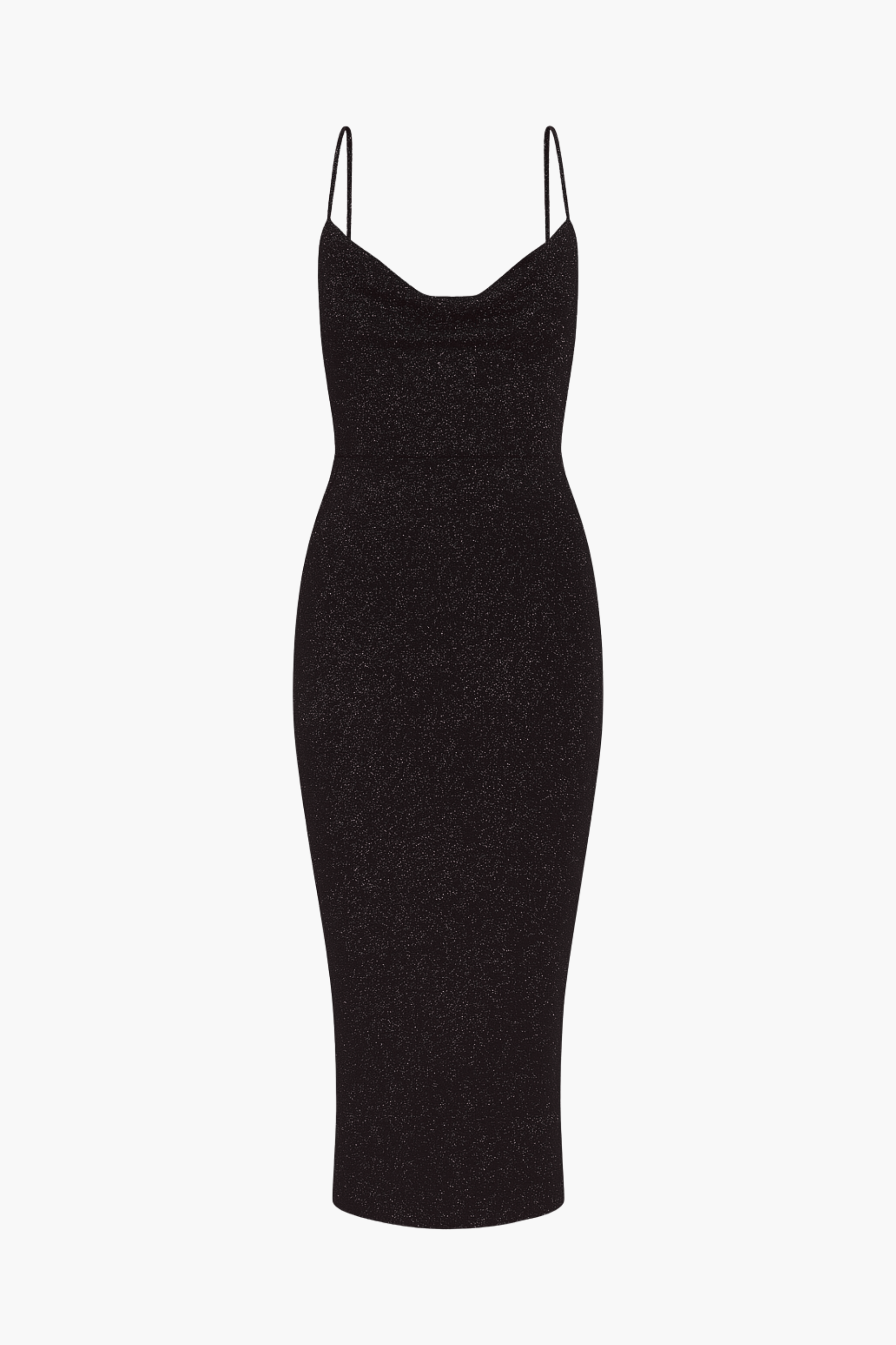 Livvy Rhinestone Back Shimmer Midi Dress