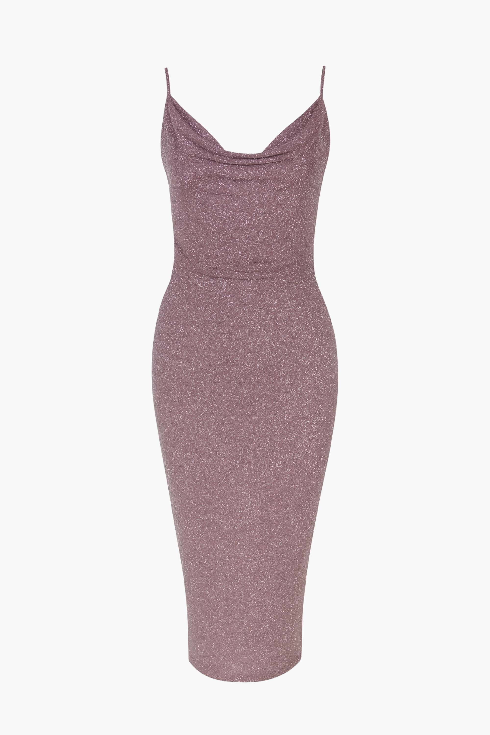 Livvy Rhinestone Back Shimmer Midi Dress
