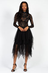 Starstruck Embellished Sequin Mesh Bodysuit