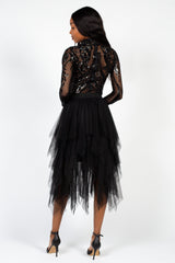 Starstruck Embellished Sequin Mesh Bodysuit