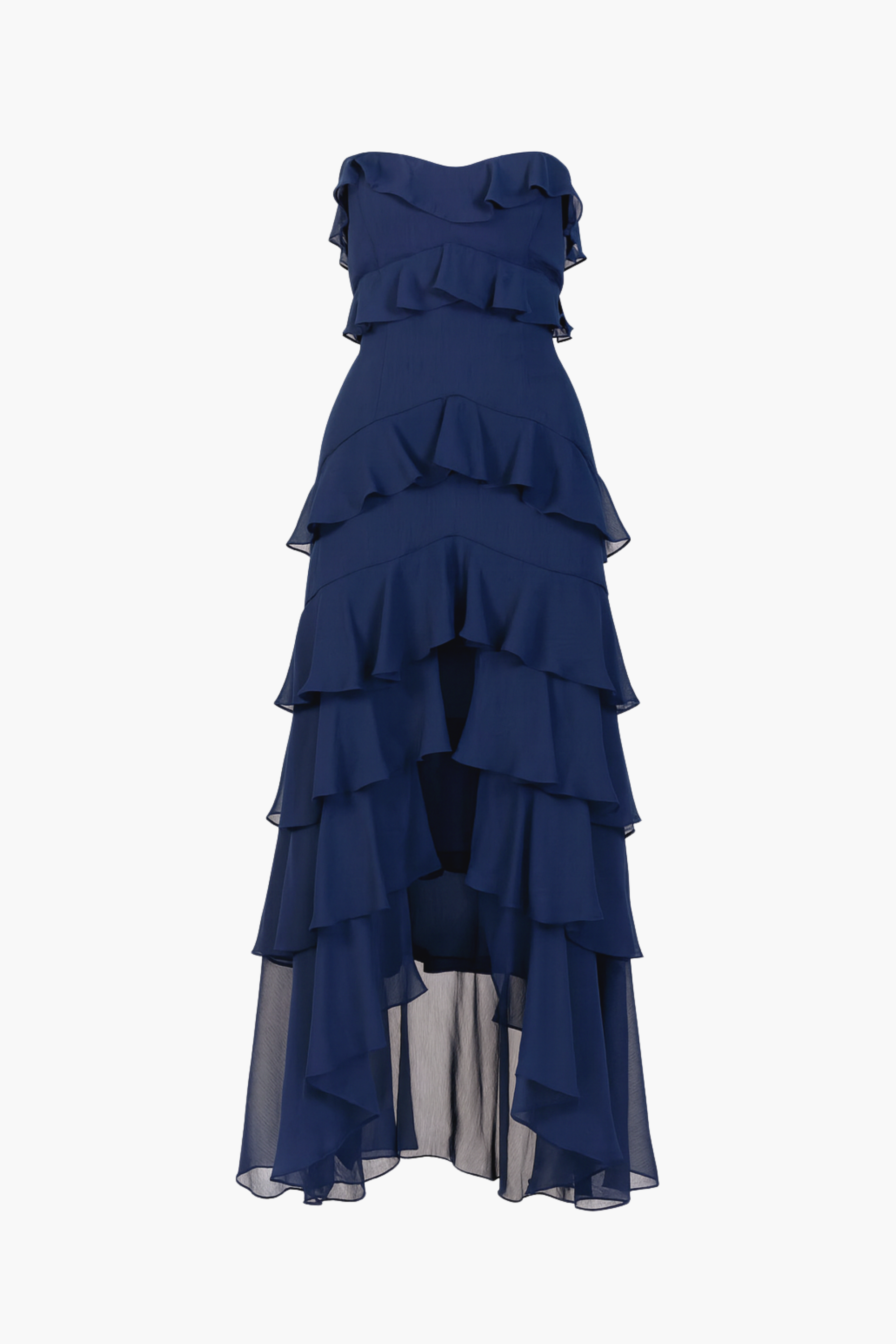 Solara Chiffon Ruffle Maxi Dress