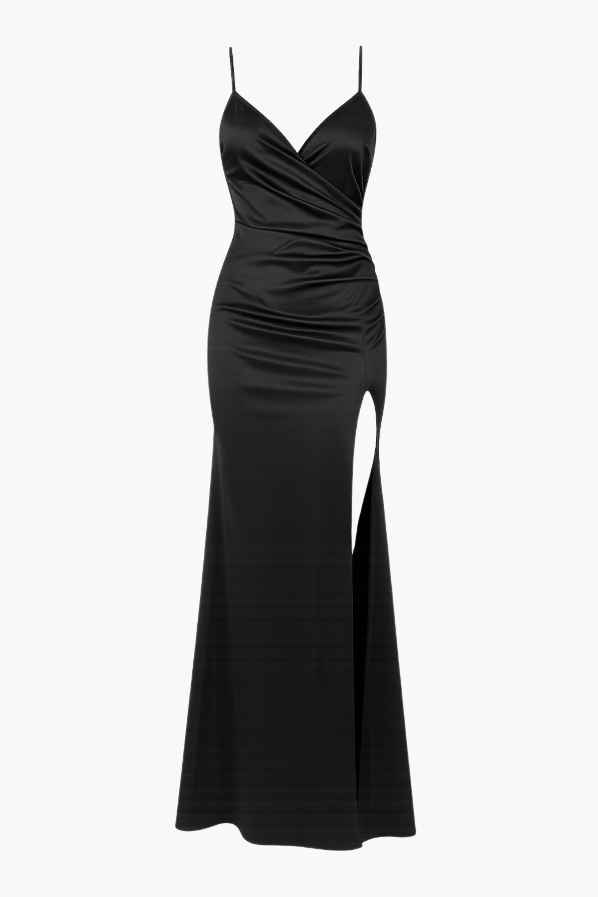 Thea High Slit Satin Maxi Gown