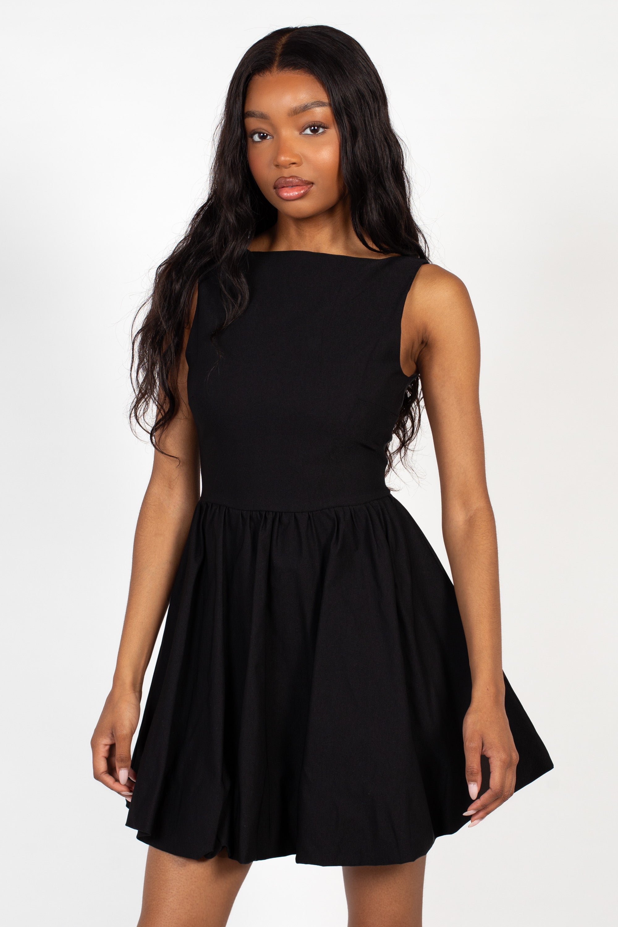Winona Bubble Hem Mini Dress