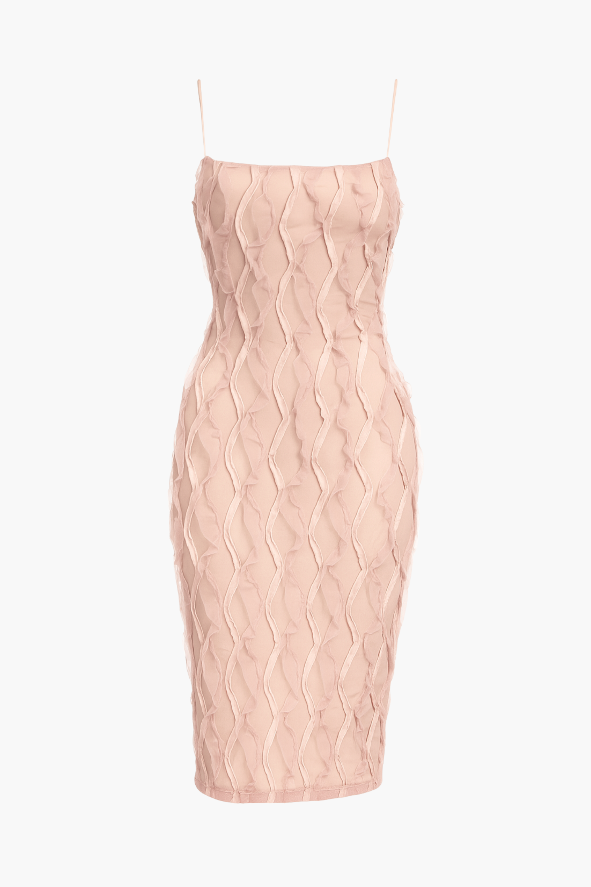 Samiah Ruffle Ribbon Midi Dress