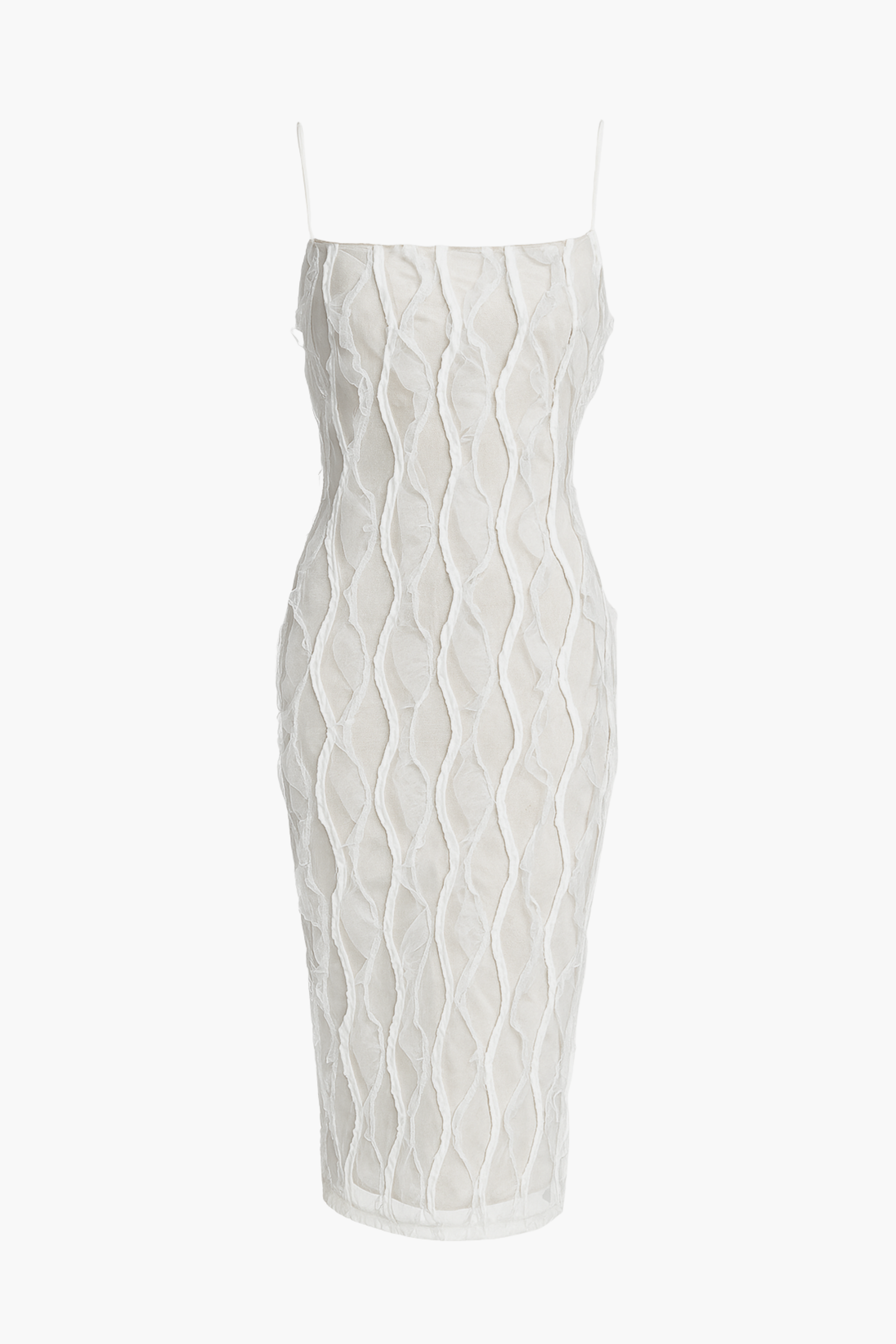Samiah Ruffle Ribbon Midi Dress