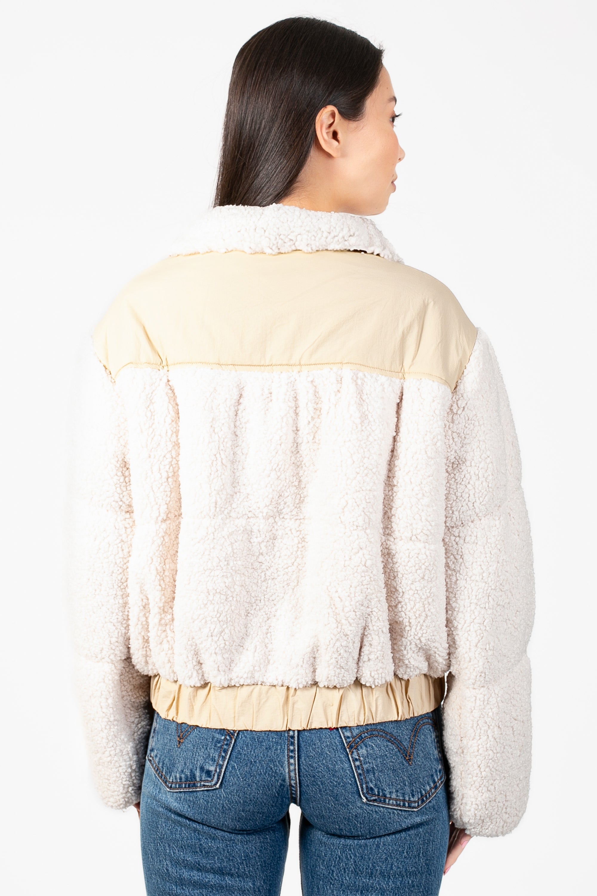 Fluffy Clouds Teddy Puffer Jacket