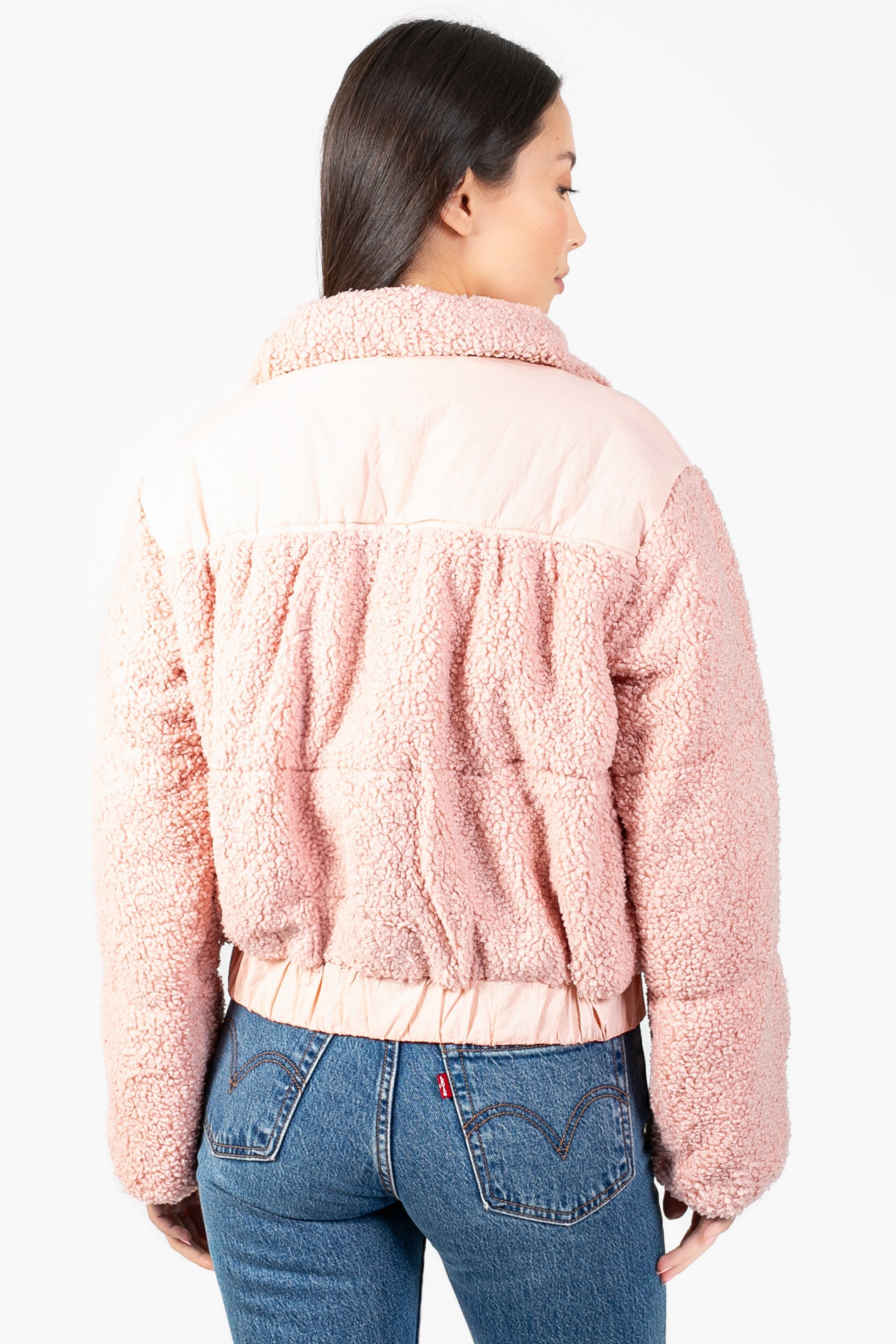 Fluffy Clouds Teddy Puffer Jacket