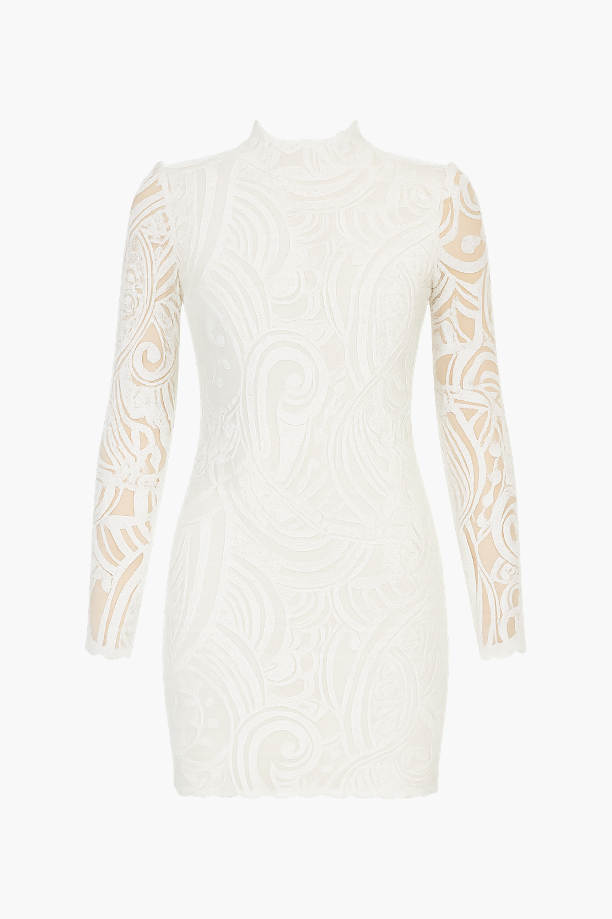 Valerie Mock Neck Sequin Mini Dress