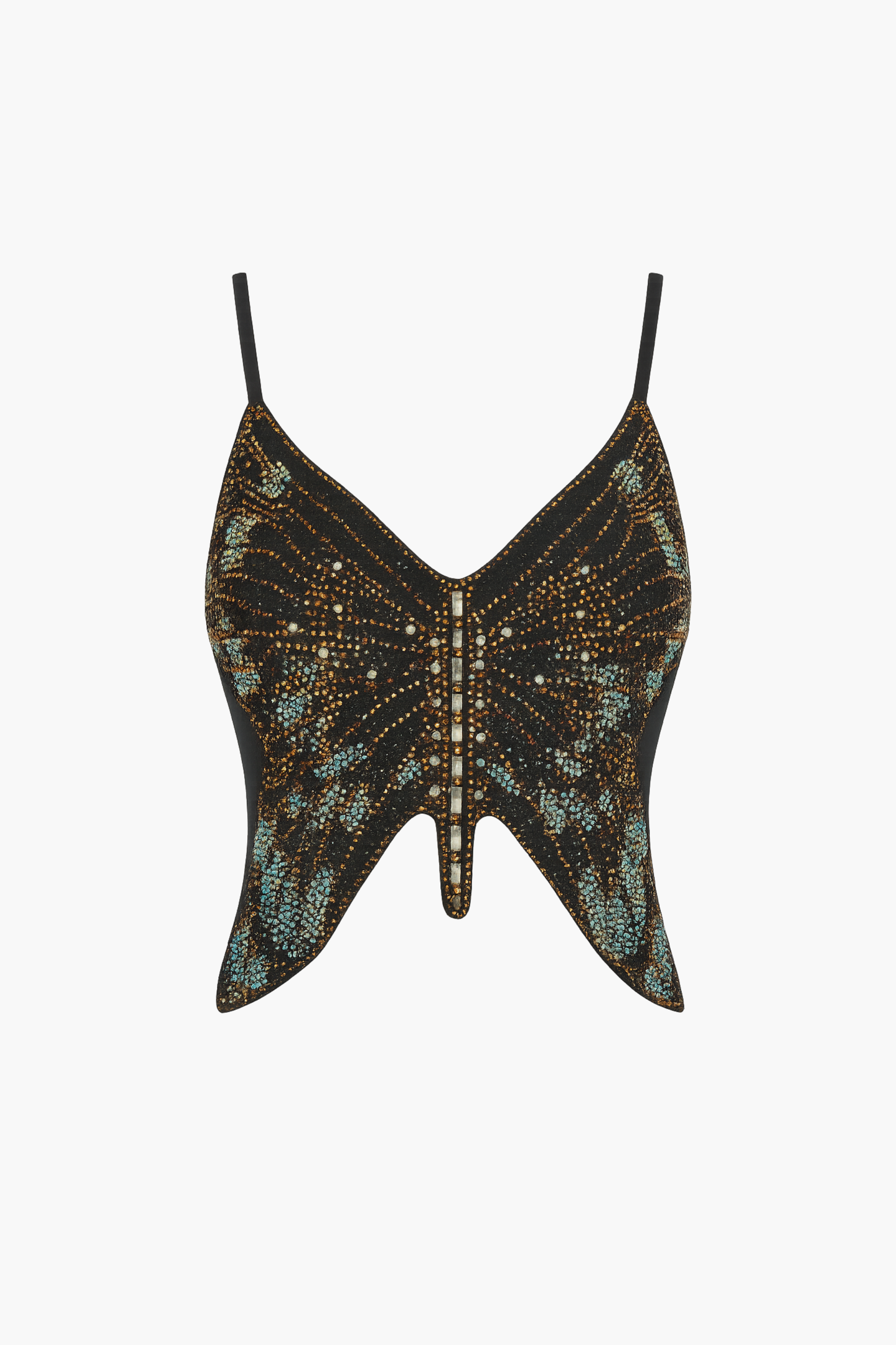 Chromatica Rhinestone Butterfly Top