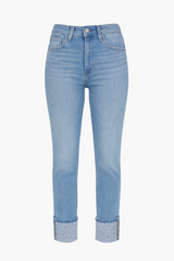 Vervet Jeanne Rhinestone Cuff Jeans