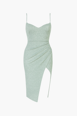 Tinsley Tulip Hem Shimmer Midi Dress