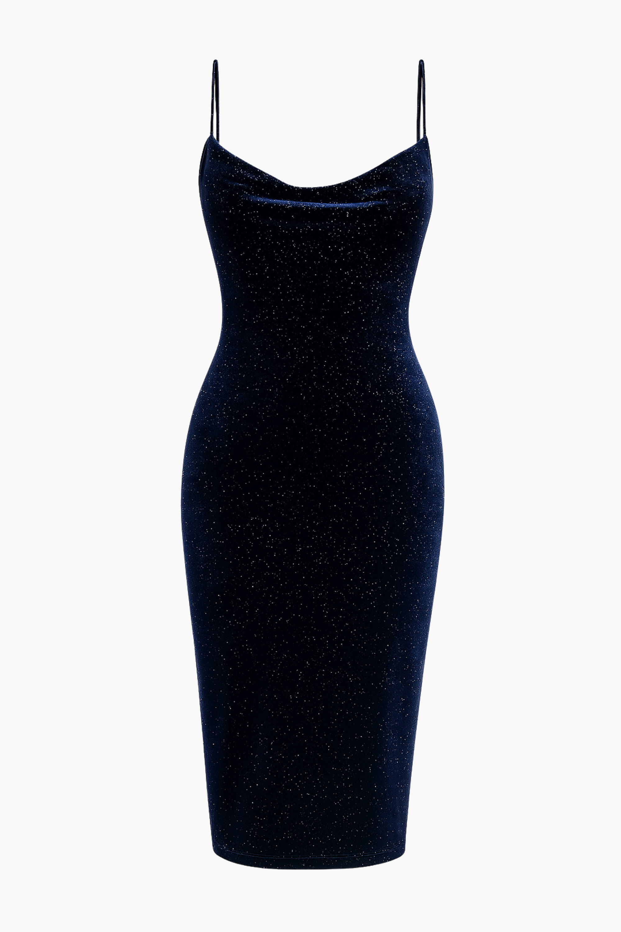 Makenna Shimmer Velvet Midi Dress