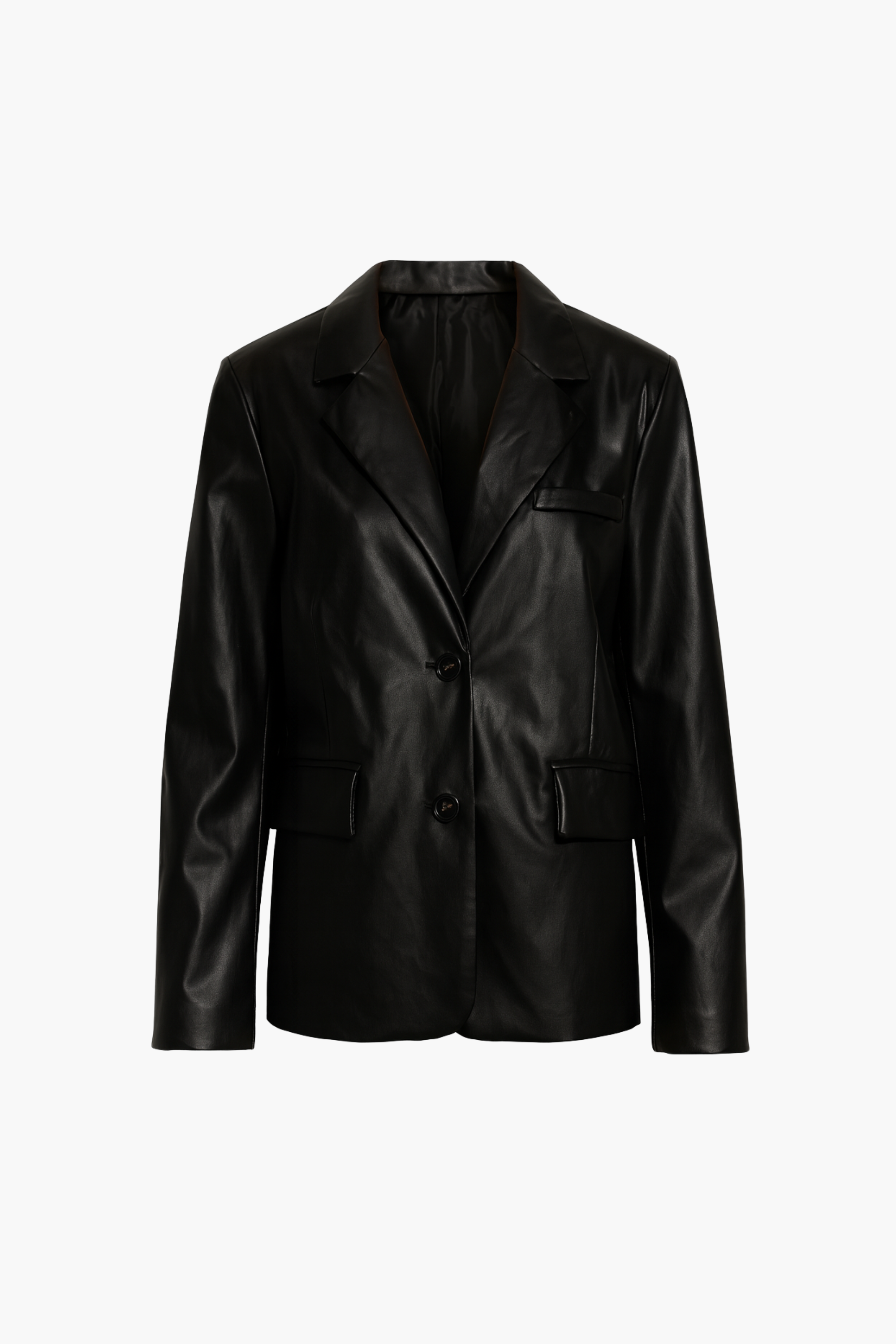 Hailey Vegan Leather Blazer
