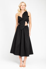 Odette Knot Twist Midi Dress