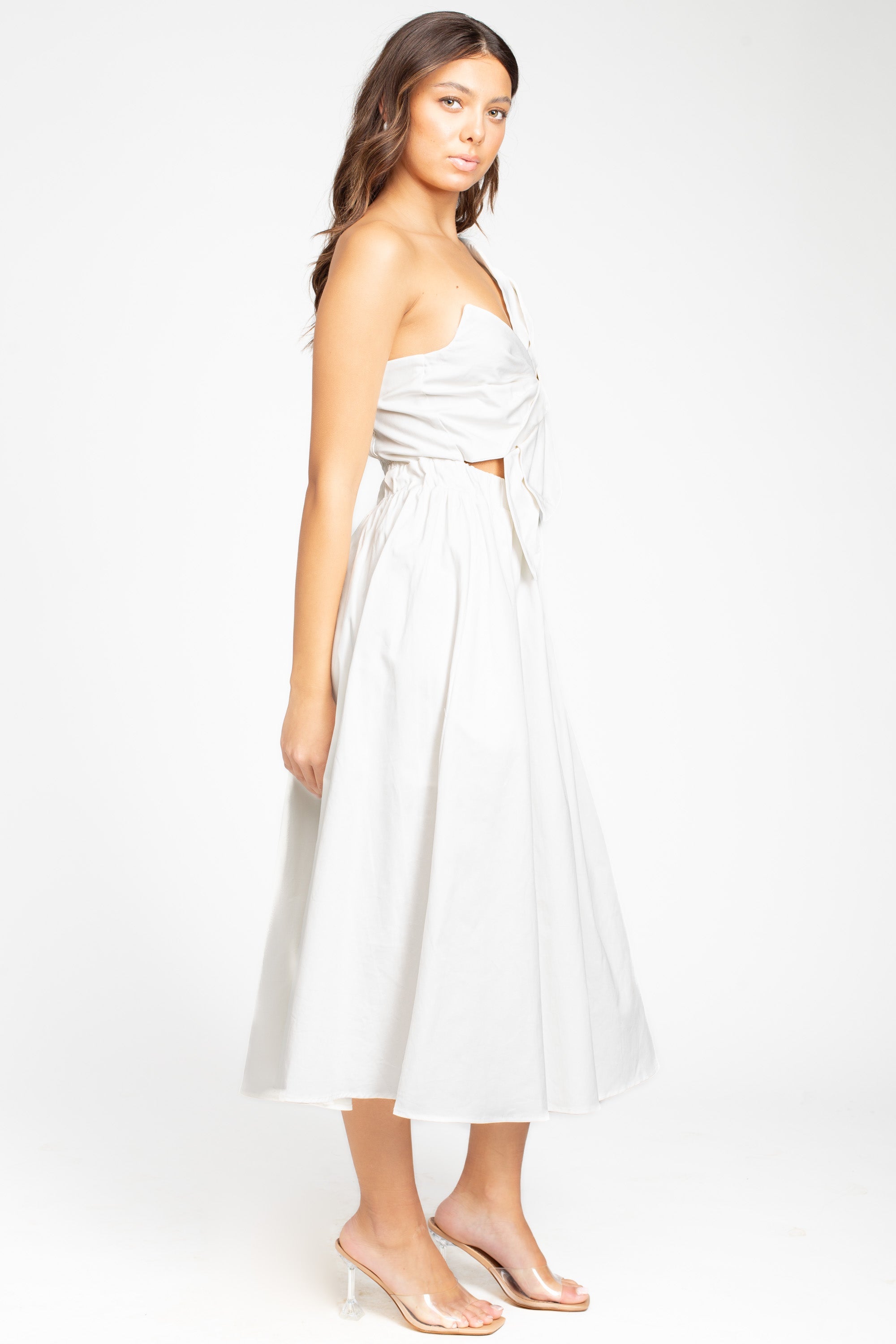Odette Knot Twist Midi Dress
