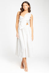 Odette Knot Twist Midi Dress