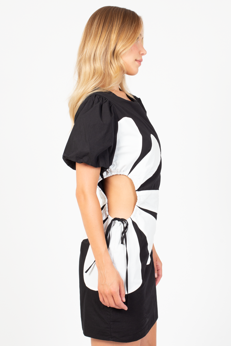 Daisy Bloom Cut Out Mini Dress