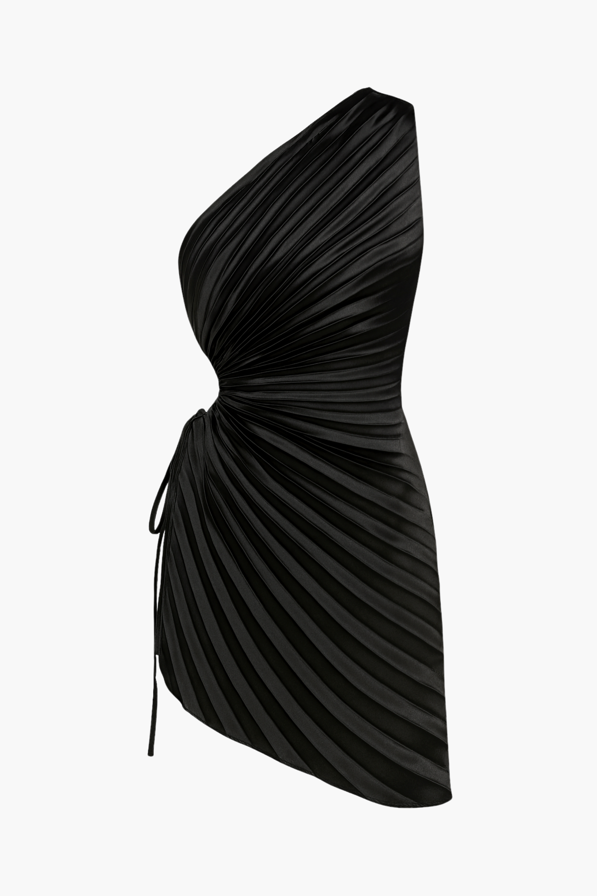 Midnights Pleated Hi Lo Mini Dress