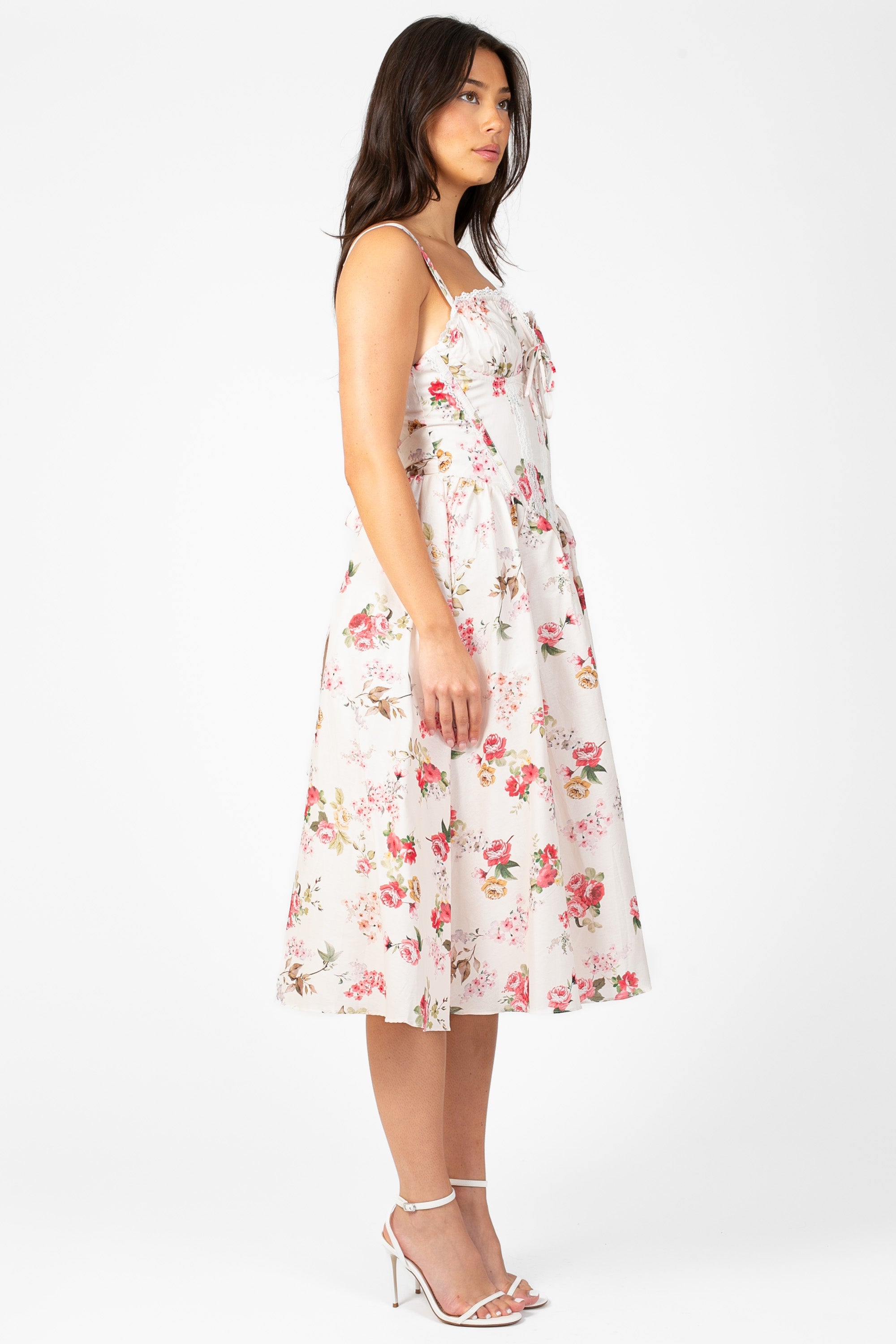 Amelina Floral Midi Dress