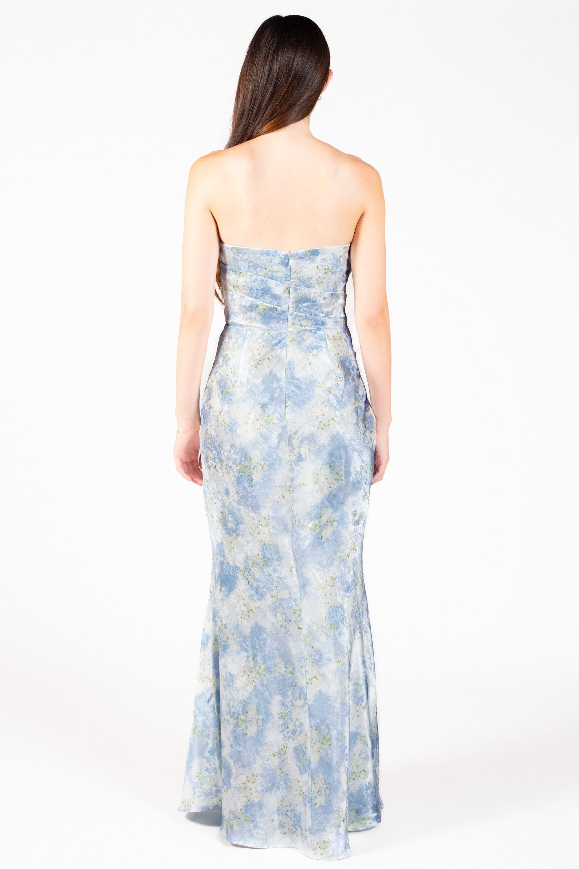Novalie Floral Satin Maxi Dress