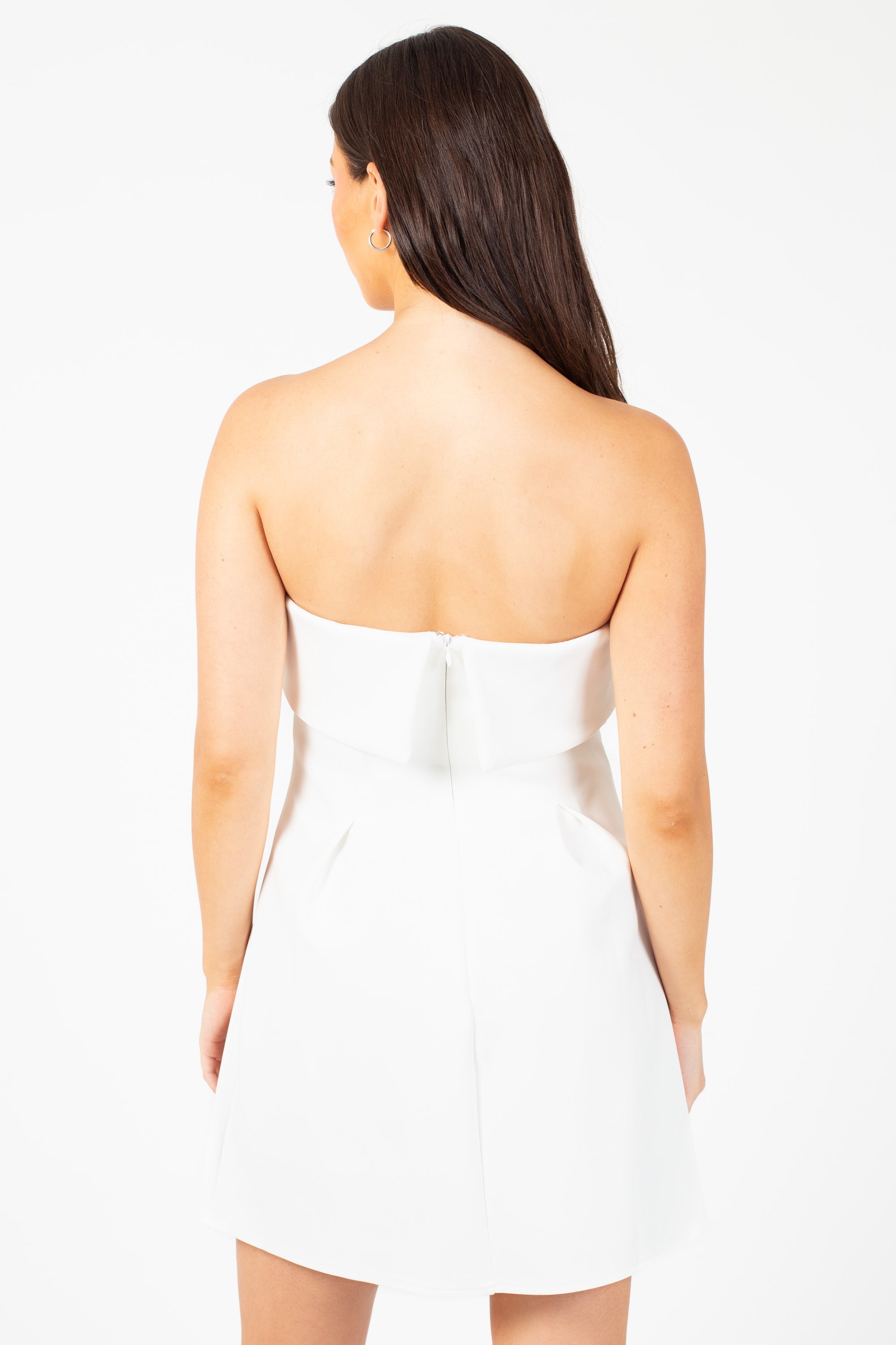 Giselle Strapless Pleated Mini Dress
