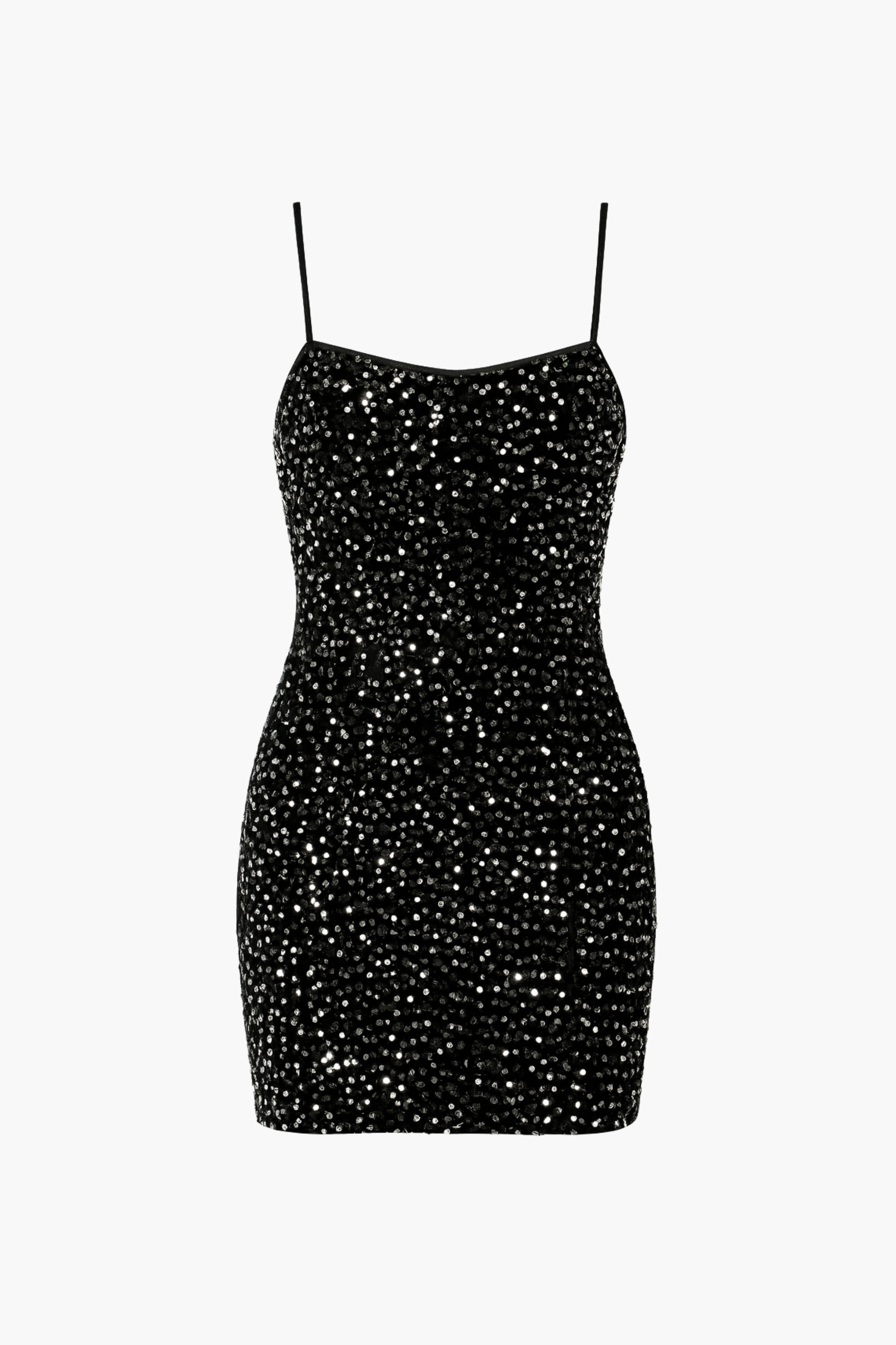 Nina Velvet Sequin Mini Dress