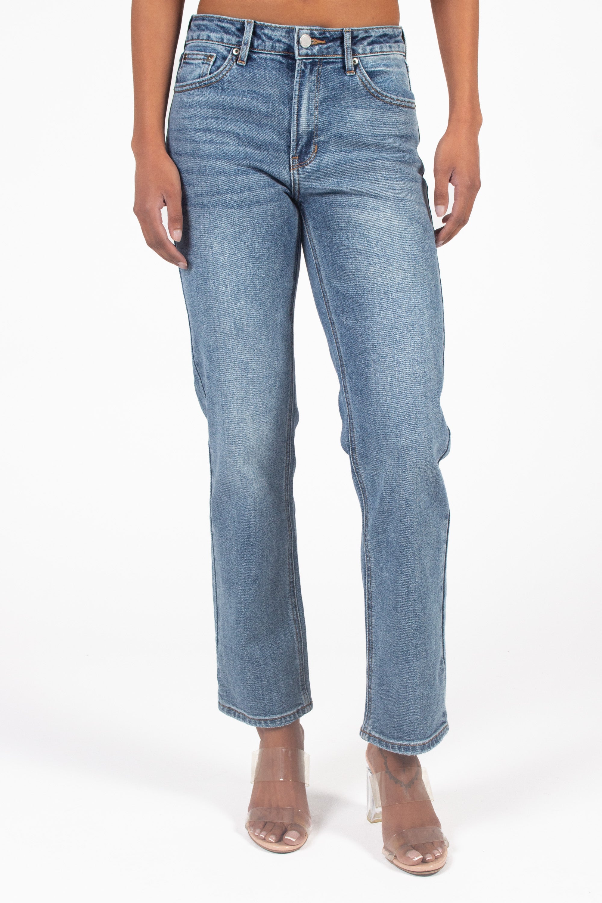 Just Black Denim Clean Stretch Straight Jeans