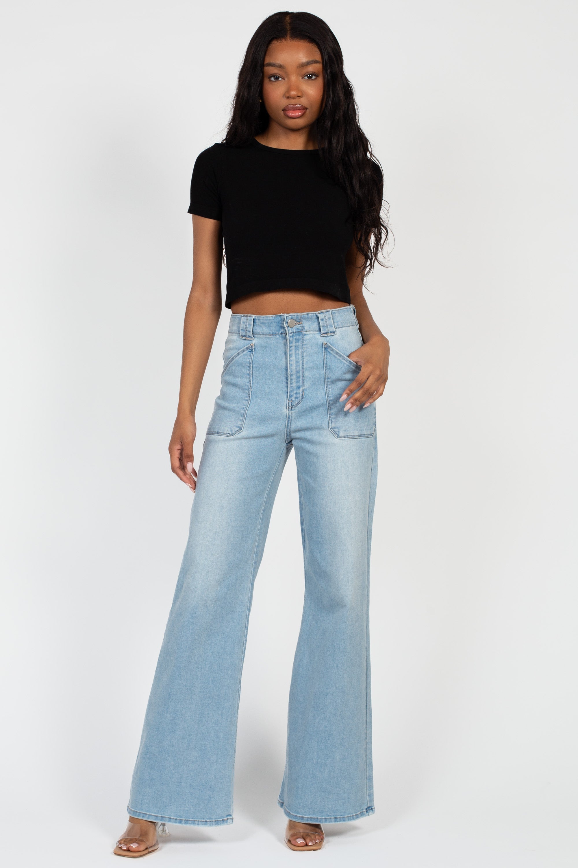 Just Black Denim Flare Jeans