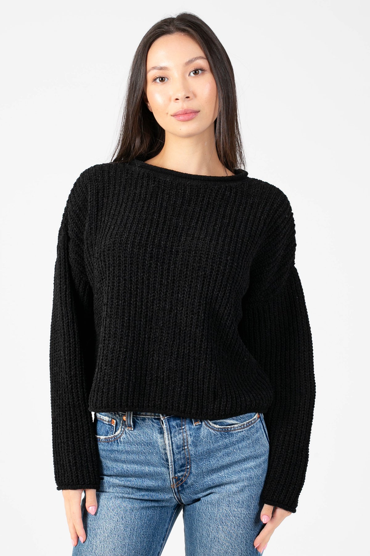 Emara Textured Knit Sweater