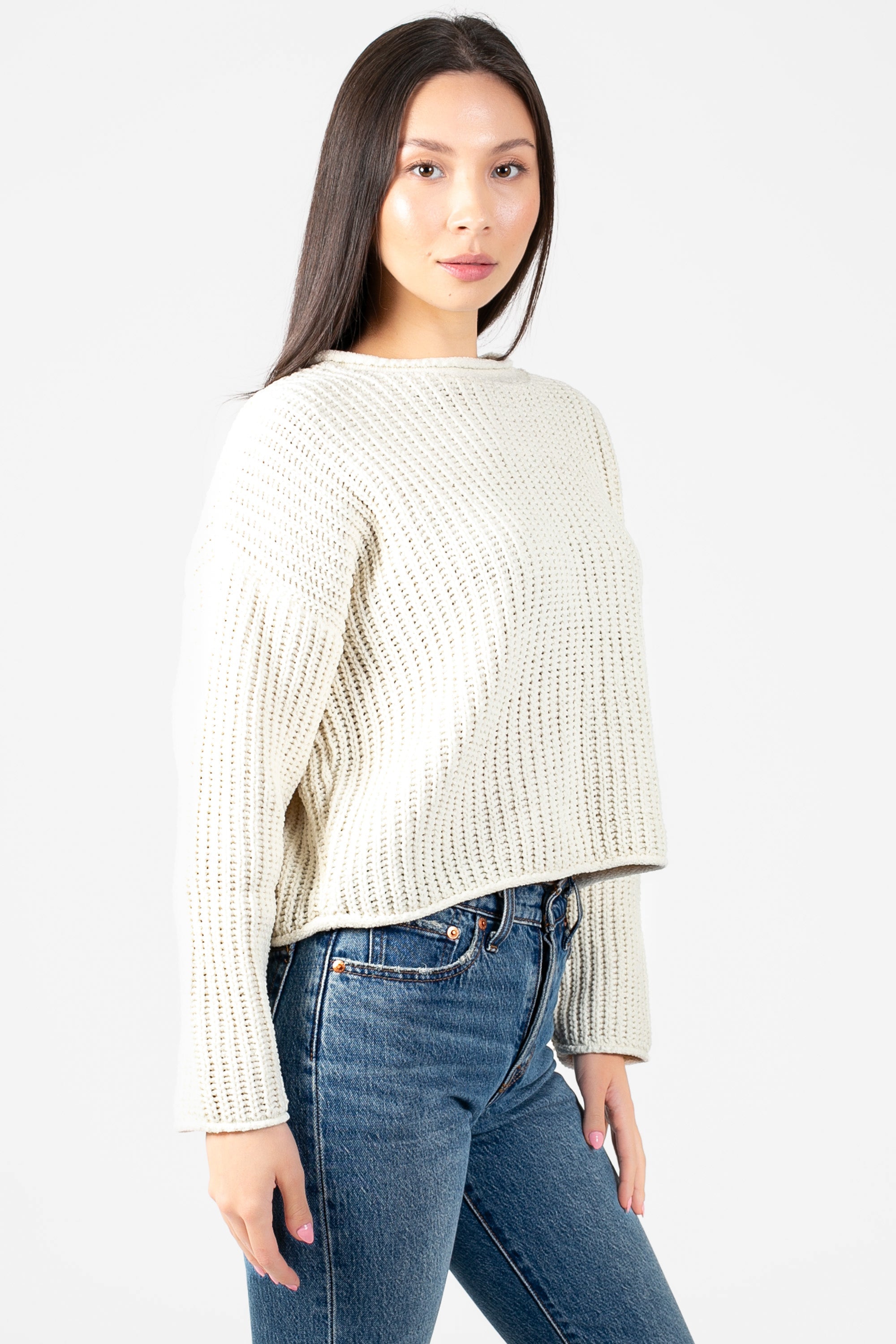 Emara Textured Knit Sweater
