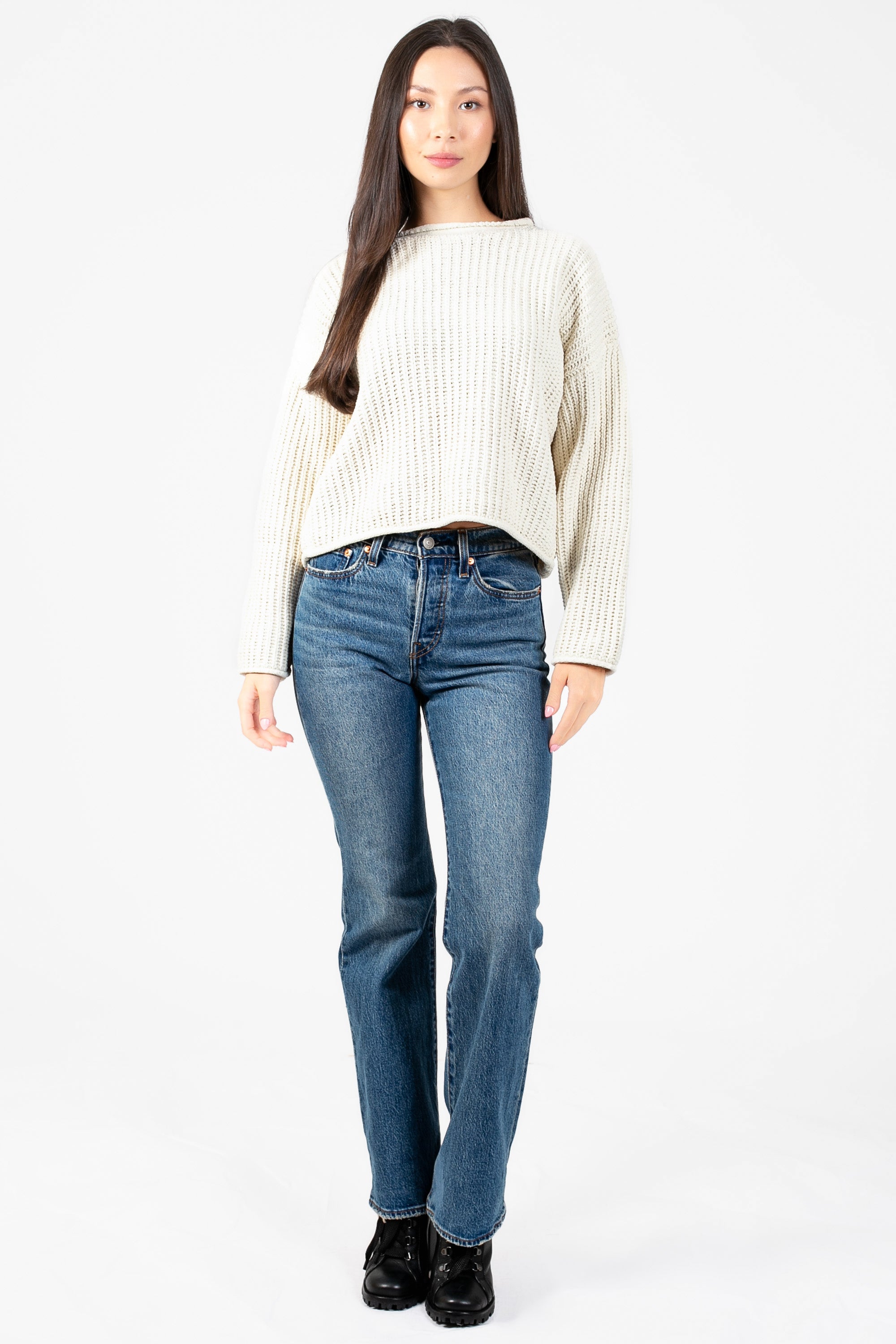Emara Textured Knit Sweater