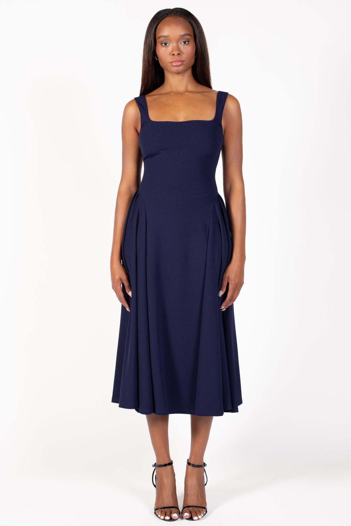 Thessaly Pleated Midi Dress