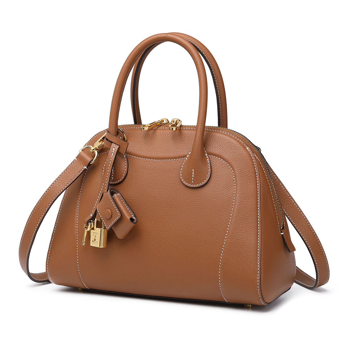 Handmade Leather Shell Tote Bags
