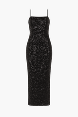 Midnight Sparkle Sequin Bodycon Dress
