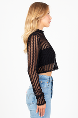 Seren Lace Mesh Blouse