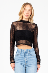 Seren Lace Mesh Blouse