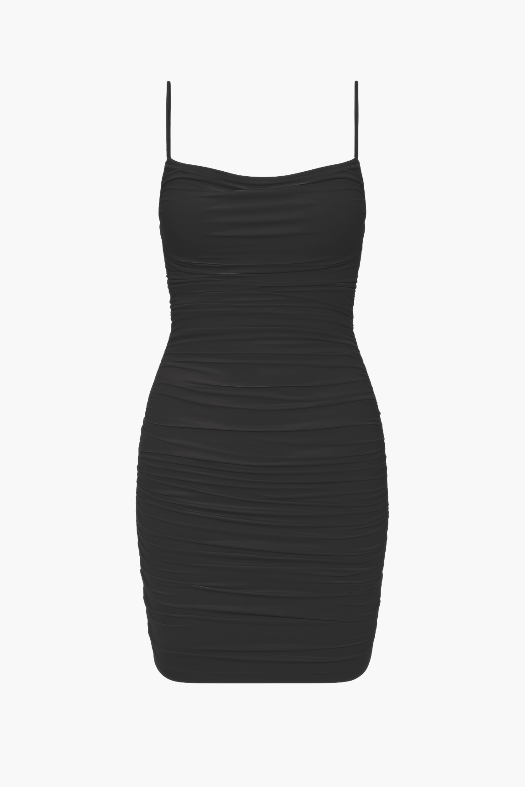 Gweny Mesh Ruched Mini Dress