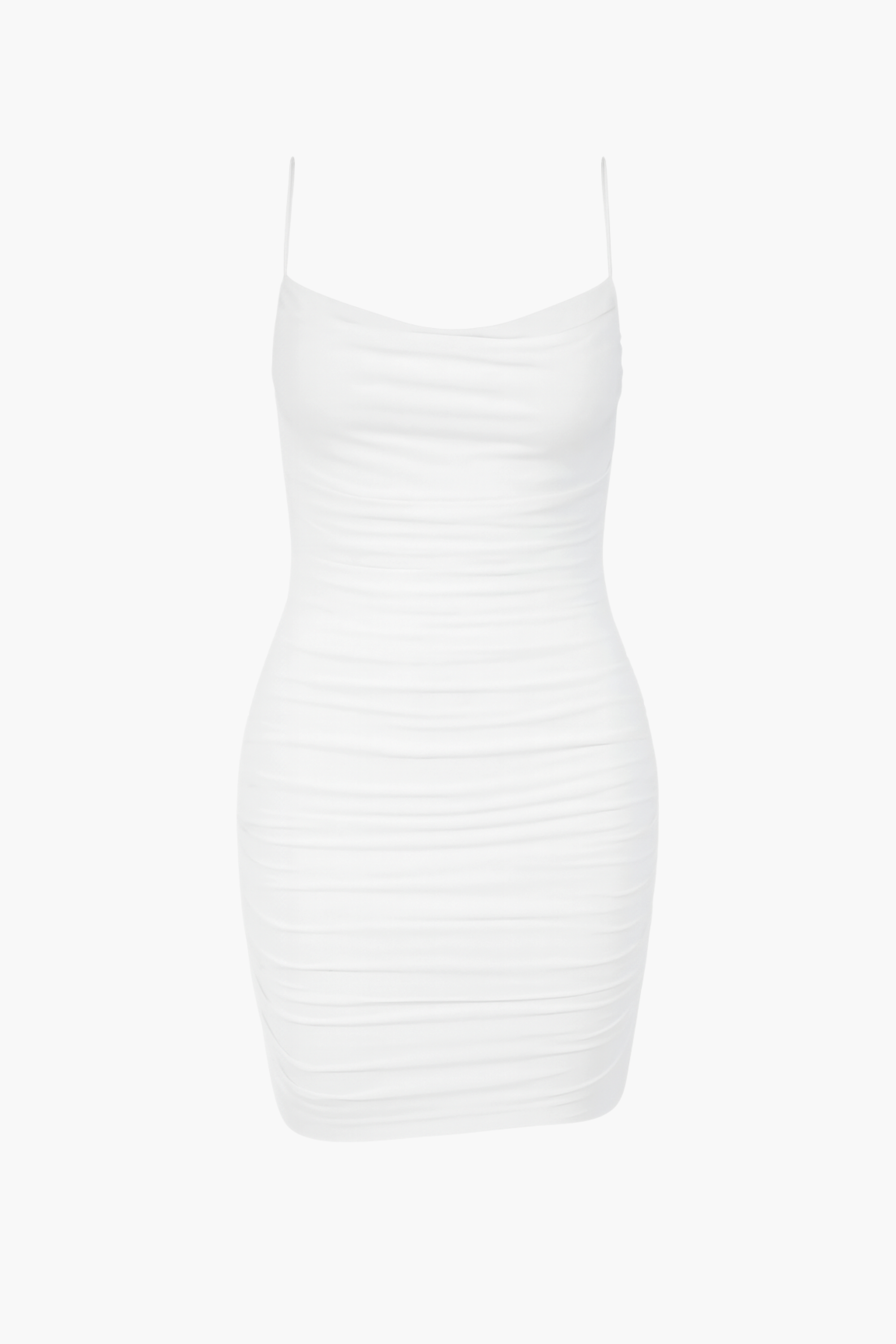 Gweny Mesh Ruched Mini Dress