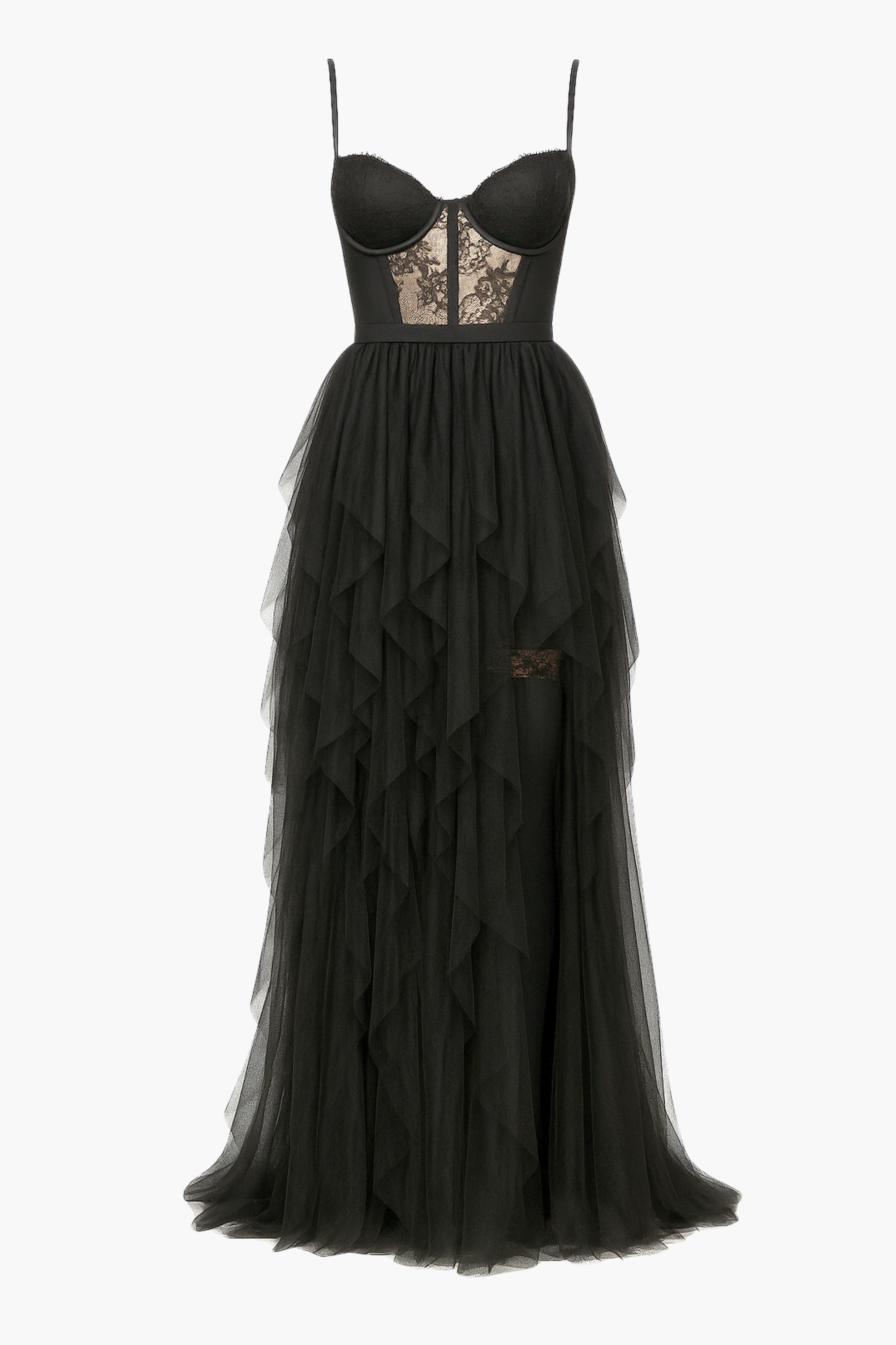 Miley Tulle Lace Maxi Dress