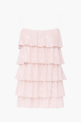 Afterglow Sequin Layered Mini Dress