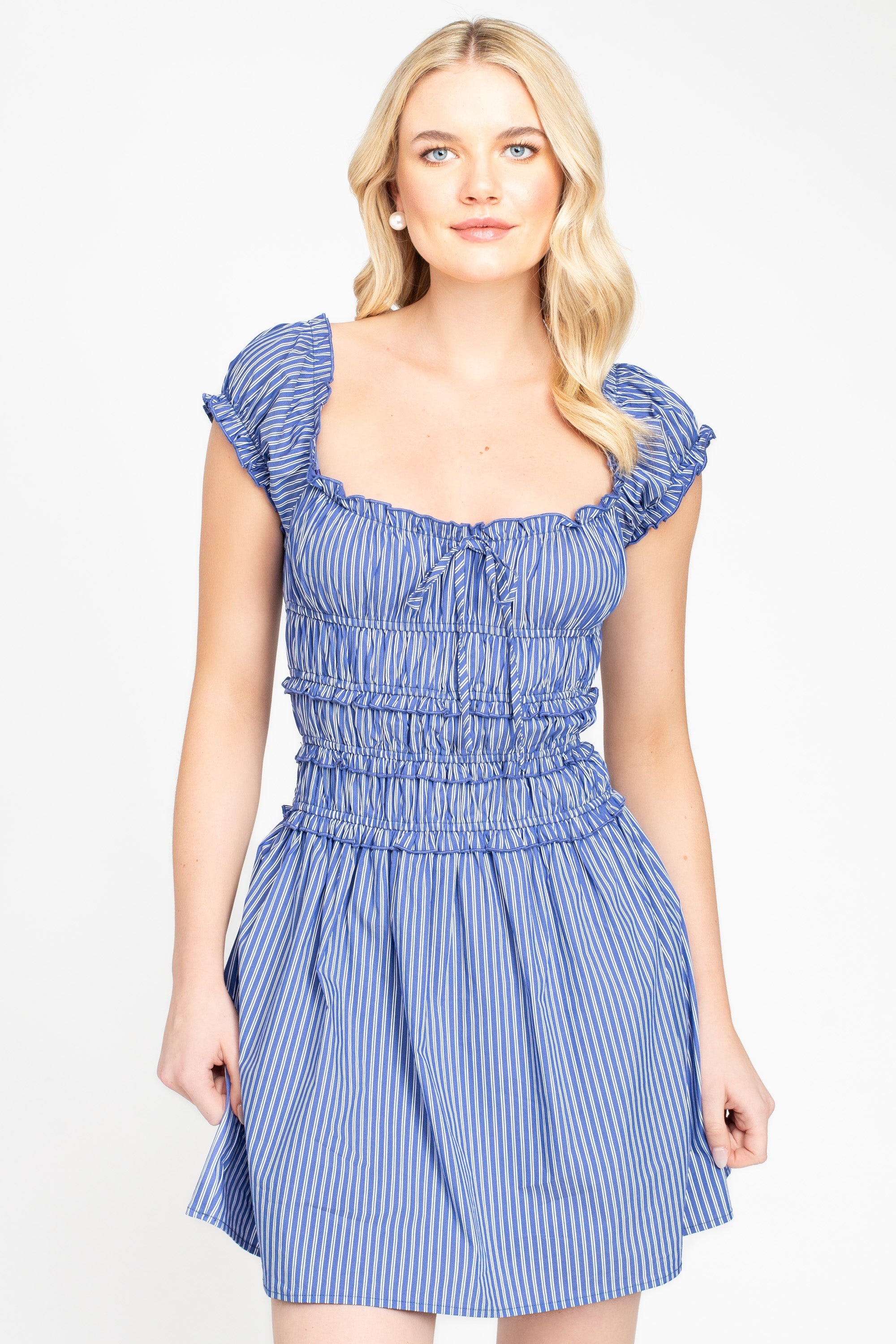 Sadie Ruched Mini Dress